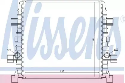 60358 NISSENS Радиатор, охлаждение двигателя
