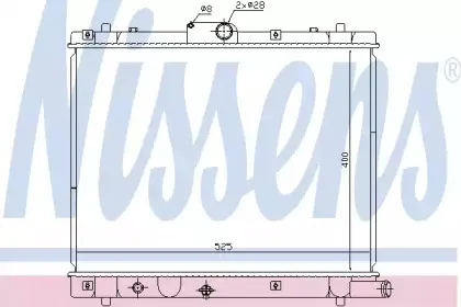 641759 NISSENS Радиатор, охлаждение двигателя