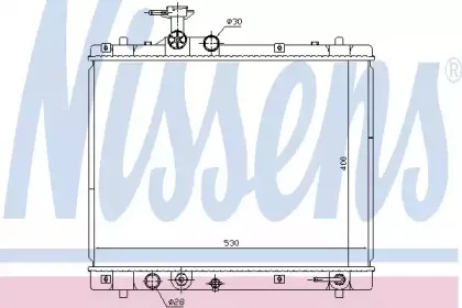 69402 NISSENS Радиатор, охлаждение двигателя