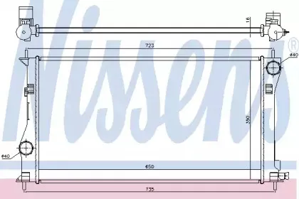 646878 NISSENS Радиатор, охлаждение двигателя