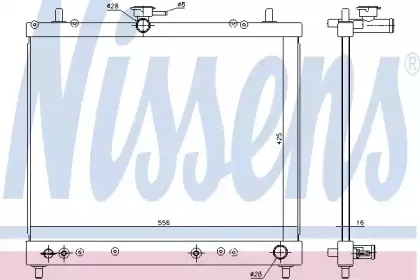 617402 NISSENS Радиатор, охлаждение двигателя