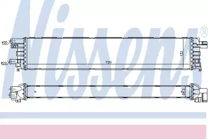 60355 NISSENS Радиатор, охлаждение двигателя