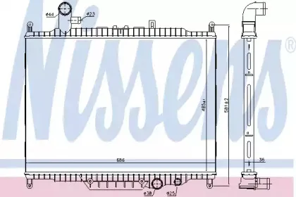 64332 NISSENS Радиатор, охлаждение двигателя