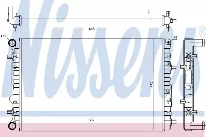 65326 NISSENS Радиатор, охлаждение двигателя