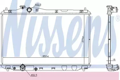 681387 NISSENS Радиатор, охлаждение двигателя