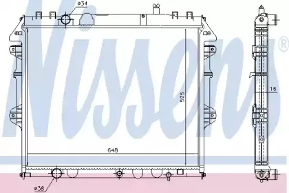 646849 NISSENS Радиатор, охлаждение двигателя