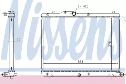 69403 NISSENS Радиатор, охлаждение двигателя