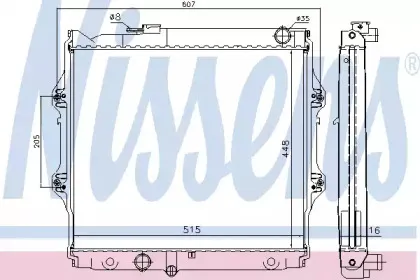 646914 NISSENS Радиатор, охлаждение двигателя