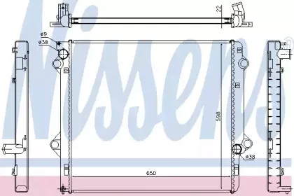 646803 NISSENS Радиатор, охлаждение двигателя