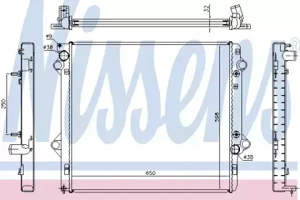 646804 NISSENS Радиатор, охлаждение двигателя