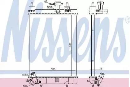 617554 NISSENS Радиатор, охлаждение двигателя