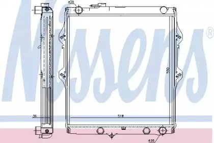 646848 NISSENS Радиатор, охлаждение двигателя