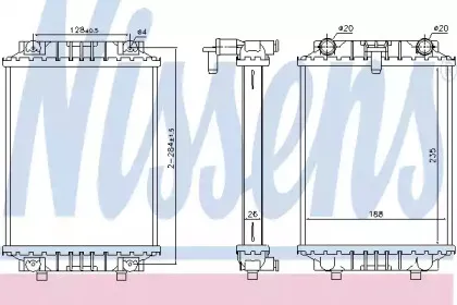 60351 NISSENS Радиатор, охлаждение двигателя