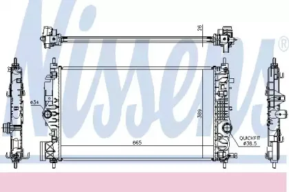 630764 NISSENS Радиатор, охлаждение двигателя