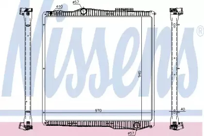 67291 NISSENS Радиатор, охлаждение двигателя