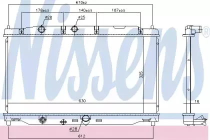 681409 NISSENS Радиатор, охлаждение двигателя