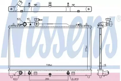 68553 NISSENS Радиатор, охлаждение двигателя