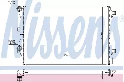 65339 NISSENS Низкотемпературный охладитель, интеркулер