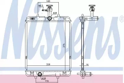 636015 NISSENS Радиатор, охлаждение двигателя