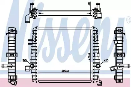 65319 NISSENS Низкотемпературный охладитель, интеркулер