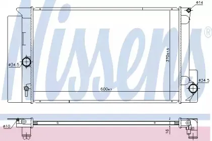646926 NISSENS Радиатор, охлаждение двигателя