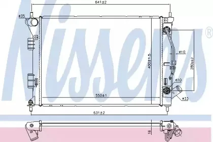 637645 NISSENS Радиатор, охлаждение двигателя