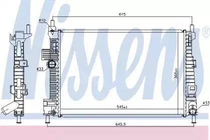 66869 NISSENS Радиатор, охлаждение двигателя