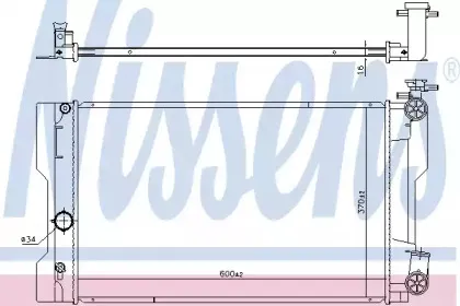 646943 NISSENS Радиатор, охлаждение двигателя
