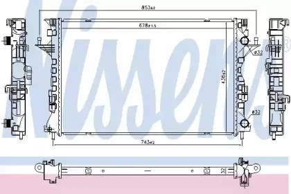 637642 NISSENS Радиатор, охлаждение двигателя