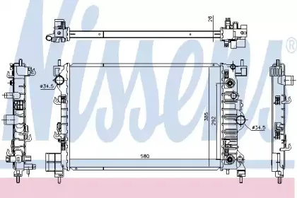 630778 NISSENS Радиатор, охлаждение двигателя