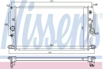 646875 NISSENS Радиатор, охлаждение двигателя