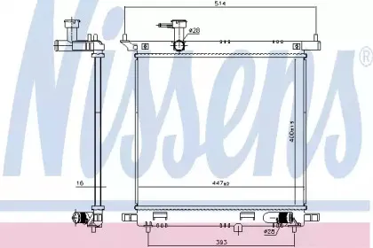 606138 NISSENS Радиатор, охлаждение двигателя