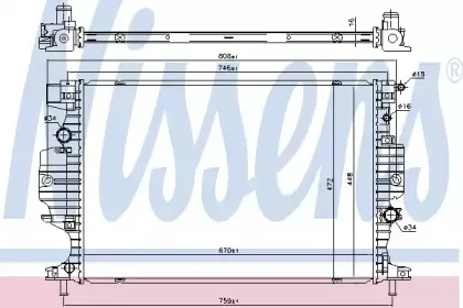 620156 NISSENS Радиатор, охлаждение двигателя