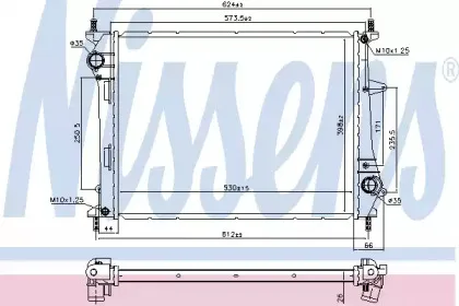617867 NISSENS Радиатор, охлаждение двигателя