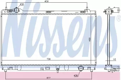 646948 NISSENS Радиатор, охлаждение двигателя