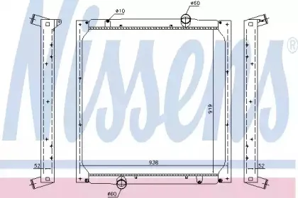628762 NISSENS Радиатор, охлаждение двигателя