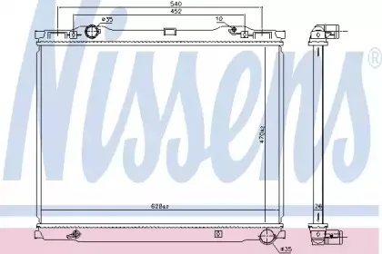 66779 NISSENS Радиатор, охлаждение двигателя