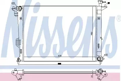66764 NISSENS Радиатор, охлаждение двигателя