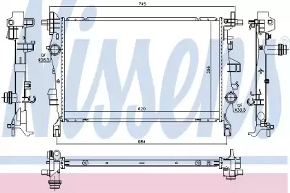 606445 NISSENS Радиатор, охлаждение двигателя