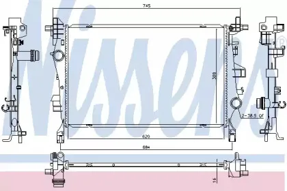 606447 NISSENS Радиатор, охлаждение двигателя