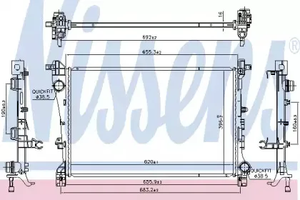 606441 NISSENS Радиатор, охлаждение двигателя
