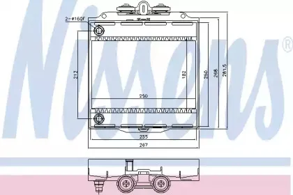 60873 NISSENS Радиатор, охлаждение двигателя