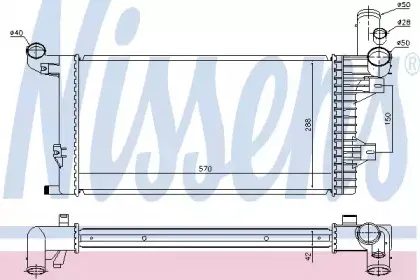 67172 NISSENS Радиатор, охлаждение двигателя