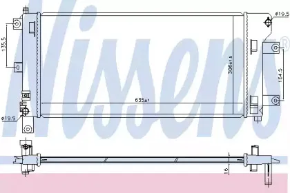 68765 NISSENS Радиатор, охлаждение двигателя