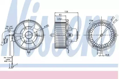 87031 NISSENS Вентилятор салона