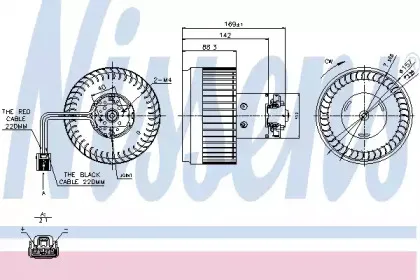 87036 NISSENS Вентилятор салона