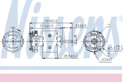87097 NISSENS Вентилятор салона