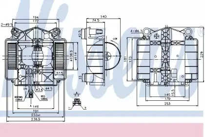 87110 NISSENS Вентилятор салона