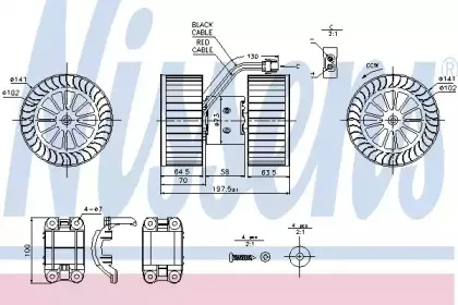 87115 NISSENS Вентилятор салона