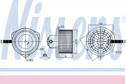 87142 NISSENS Вентилятор салона
